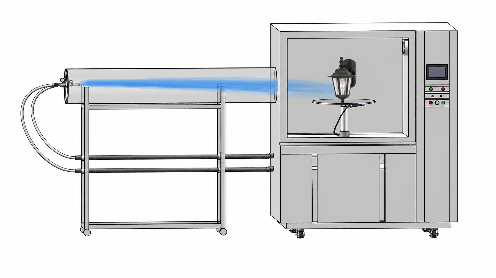 IPX5 IPX6 Water Jetting Test Chamber