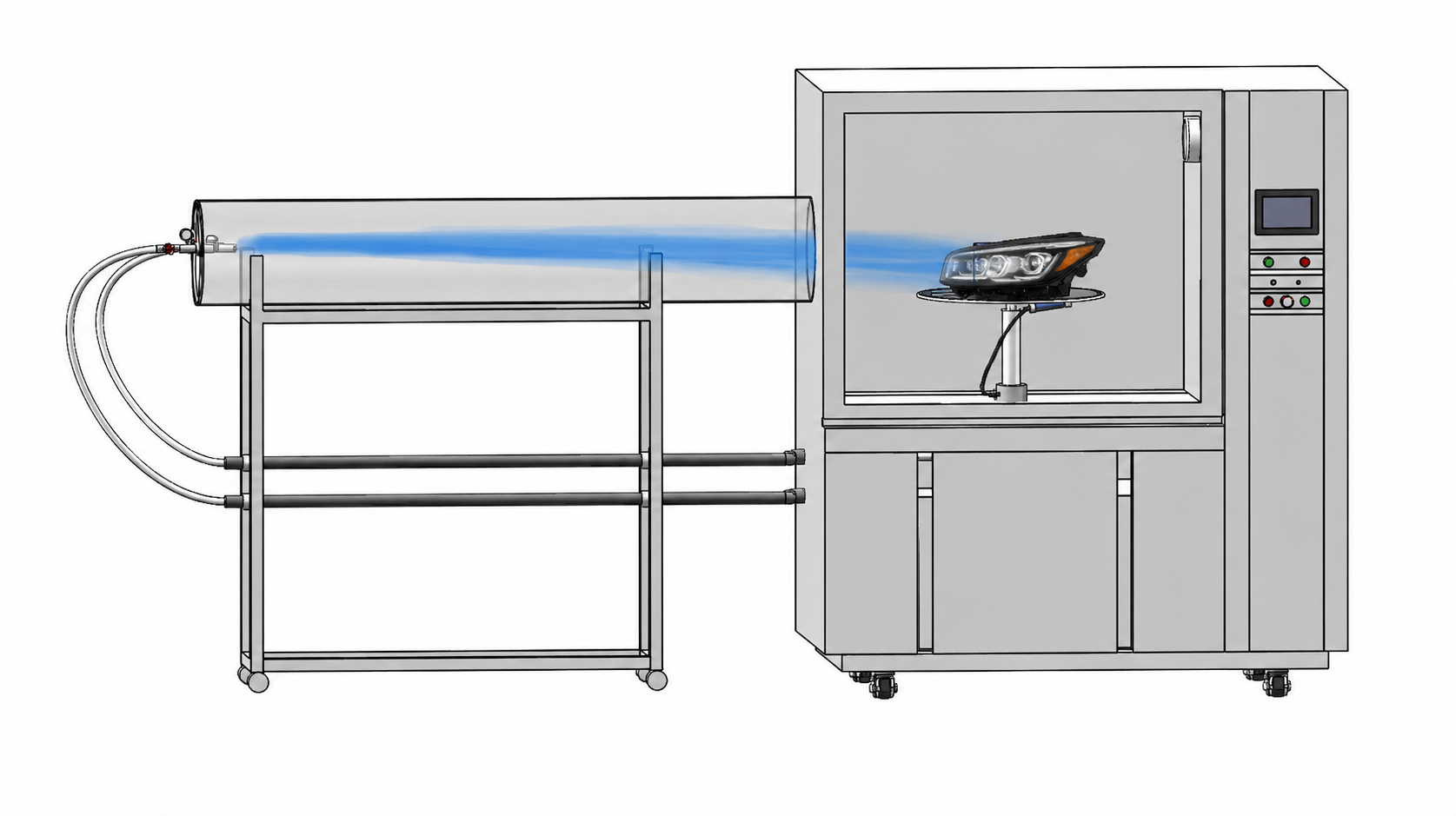 IPX5 IPX6 Water Jetting Test Chamber