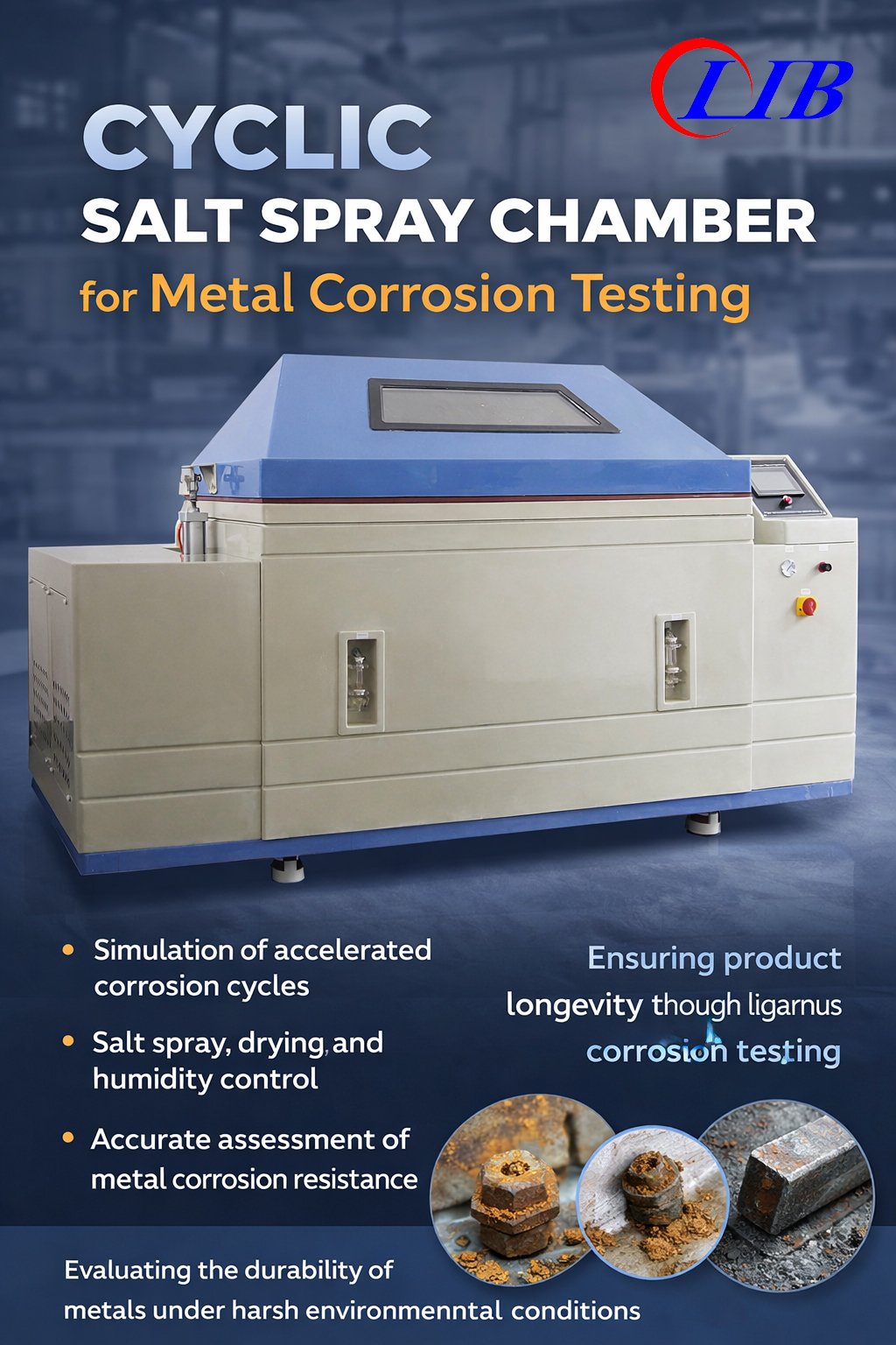 Cyclic Salt Spray Corrosion Chamber